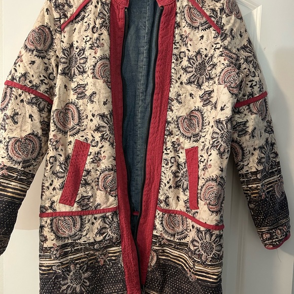 Free People Multicolor Floral reversible Jacket for fall - Picture 1 of 4